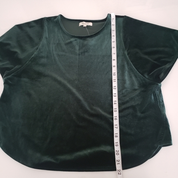 Madewell Velvet Butterfly Top sz S - Picture 6 of 12